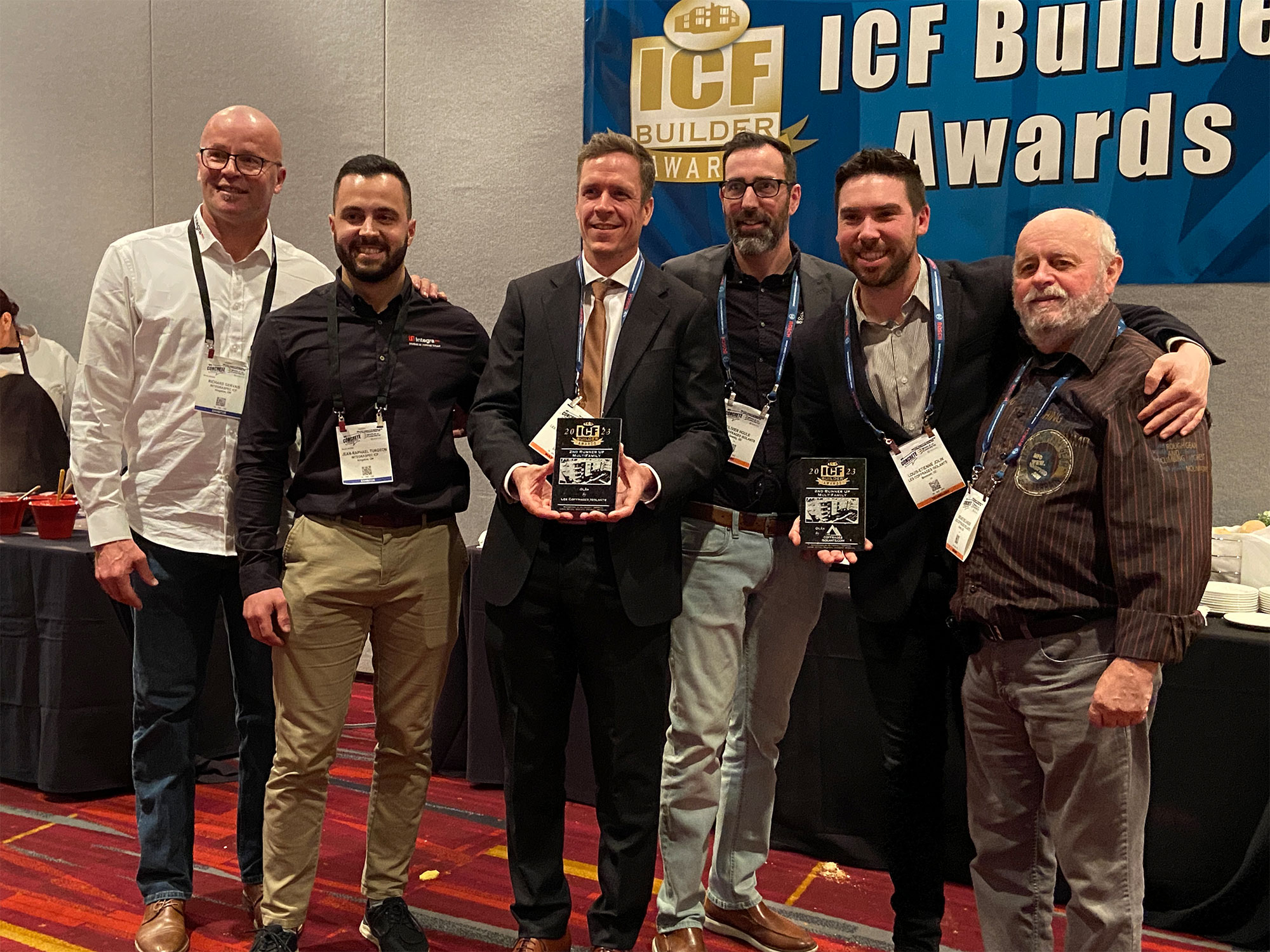 Images de la chronique Top 3 mondial au ICF Builder Awards 2023 de Las Vegas pour le projet Olâk 